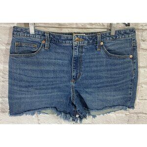 Universal‎ Thread Vintage Midi Cut Off Shorts High Rise Womens 16/33R Denim 050
